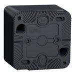 Boîte saillie 1 poste gris IP55 IK08, surface mat, vue complémentaire 2