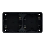 Boîte saillie 2 postes horizontale Mureva Styl gris IP55 – Image 2