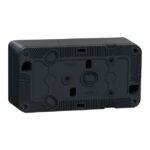 Boîte saillie 2 postes horizontale Mureva Styl gris IP55 – Image 8