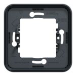 Cadre encastré 1 poste Mureva Styl gris IP55 MUR34107 – Image 3