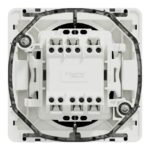 Double interrupteur va-et-vient étanche gris, surface mat, vue complémentaire 2