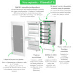 Coffret modulaire en saillie 6 rangées 24 modules LVSST624 – Image 5