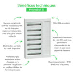 Coffret modulaire en saillie 6 rangées 24 modules LVSST624 – Image 6