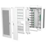 Coffret modulaire avec gaine 8x24 sans porte, finition blanc, vue complémentaire 2