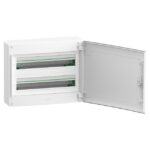 Coffret électrique en saillie 2 rangées 24 modules blanc, montage apparent, vue complémentaire 1