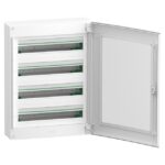 Coffret électrique saillie 4 rangées 24 modules, finition blanc, vue complémentaire 1