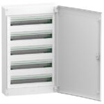 Coffret électrique saillie 5 rangées 24 modules, finition blanc, vue complémentaire 1