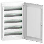 Coffret électrique en saillie 5 rangées 24 modules, finition blanc, vue complémentaire 1