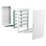 Coffret électrique en saillie 6 rangées porte pleine blanc – Image 3
