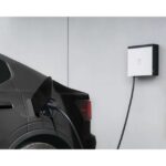 Borne de recharge murale 22 kW câble Type 2 8 m blanc, dimensions 300 x 300 x 110 mm, vue