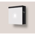 Borne de recharge murale 22 kW type 2 blanc, configuration visible, vue complémentaire 1
