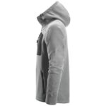 Sweat à capuche zippé gris taille M, finition Gris/noir, vue complémentaire 1