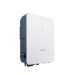 Onduleur hybride triphasé 8 kVA V11, dimensions 370 × 480 × 195 mm, vue complémentaire 2