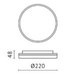 Plafonnier rond