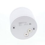 Plafonnier LED dimmable blanc mat IP65 24W, configuration visible, vue complémentaire 2