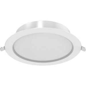Downlight LED encastrable rond 18W IP44, dimensions 170 x 170 x 35 mm