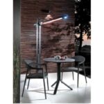 Chauffage infrarouge halogène noir 2100 W, dimensions 2020 x 330 x 520 mm, vue complémentaire 3