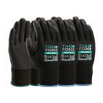 Gants de travail PU nylon noirs taille 9/L, surface autre, vue complémentaire 1