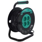 Enrouleur électrique 25 m 4 prises IP20, finition multicolore, vue complémentaire 1