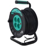 Enrouleur électrique 25 m 4 prises IP20, finition multicolore, vue complémentaire 2