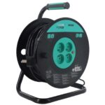 Enrouleur électrique 40 m 4 prises IP20, finition multicolore, vue complémentaire 1