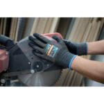 Gants anti-coupure HPPE nitrile noir taille 9/L, surface autre, vue complémentaire 1