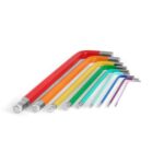 Jeu de clés Allen 6 pans acier chrome vanadium, finition Jeu avec plusieurs couleurs, vue complémentaire 2