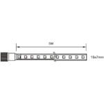 Ruban LED chantier 5 m IP65 4000K 8 W/m, vue complémentaire 1