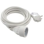 Rallonge électrique PVC 5 m blanc IP20 3G1.5, 16 A, vue complémentaire 1