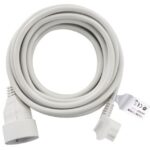 Rallonge électrique PVC 5 m blanc IP20 3G1.5, 16 A, vue complémentaire 3