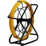 Tire-fil en fibre de verre 50 m 6 mm avec dérouleur, finition jaune, vue complémentaire 1