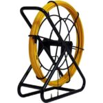 Tire-fil en fibre de verre 50 m 6 mm avec dérouleur, finition jaune, vue complémentaire 3