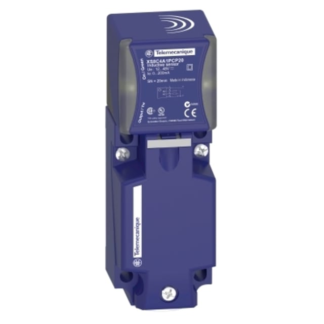 Capteur inductif 20 mm 12-48 V CC, configuration visible
