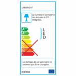 Plafonnier LED rond blanc mat détecteur IP54 240 mm, configuration visible, vue complémentaire 4