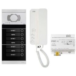 Détails visibles de Kit interphone audio préprogrammé 7 logements pour Kits parlophone