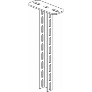 Pendard en U 60 mm longueur 900 mm GC, configuration visible