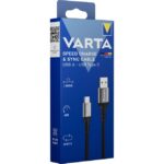 Câble USB-A vers USB-C charge et synchro 2 m, configuration visible, vue complémentaire 1