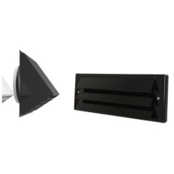VENT-AXIA - MR 200 Z Sortie murale Alu ID200 RAL9005 noir - 3007002311