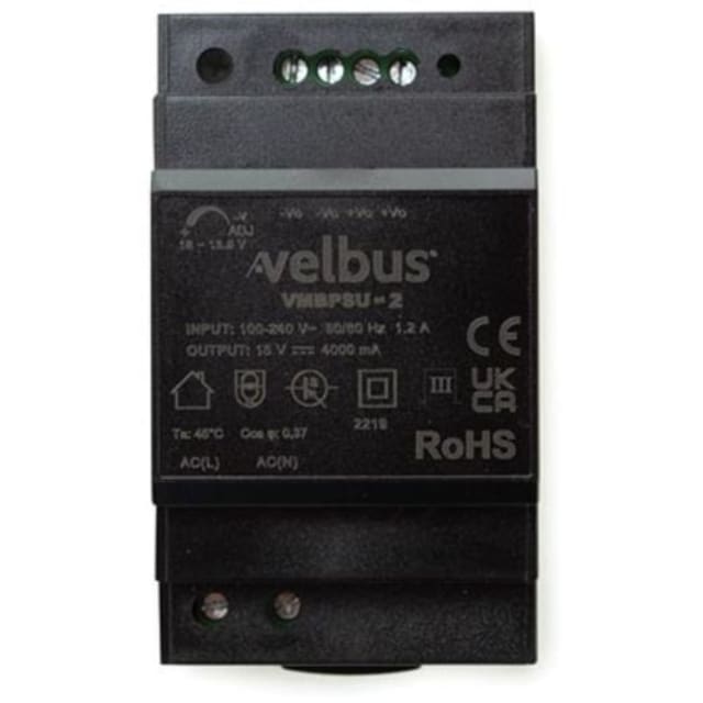 Velleman - Alimentation Sur Rail Din De Velbus 15Vdc - 4A - VMBPSU-2