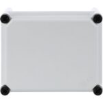 Coffret polyester étanche IP67 gris, montage apparent, vue complémentaire 1