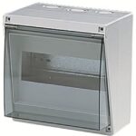 Coffret électrique vide 8 modules IP40, finition gris, vue complémentaire 1