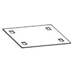 Plaque inférieure pour EH3 EH6 taille 0, finition gris, vue complémentaire 1