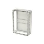 Socle polyester 4 parois ouvertes 43, finition gris, vue complémentaire 1