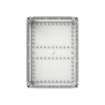 Socle polyester 4 parois ouvertes 43, finition gris, vue complémentaire 3