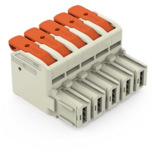 WAGO - Connecteur femelle pour 1 conducteur Levier Push-in CAGE CLAMP®