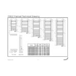 Sèche-serviettes électrique Aura blanc 300W PBEZ-080-40/MQ – Image 2