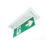 Porte étiquette encastré plafond Xena Flat avec pictogramme, configuration visible, vue complémentaire 6