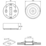 Bloc de secours LED encastré 250 lm 1 h IP42, montage pour montage en saillie/à encastrer, vue complémentaire 13