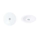 Bloc de secours LED rond DALI 280 lm blanc, montage encastrement, vue complémentaire 1