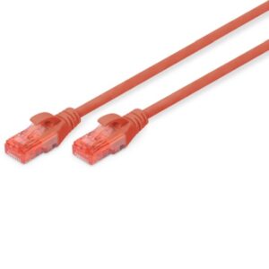 Détails visibles de Câble réseau RJ45 Cat 6 U/UTP LSOH 5 m rouge pour Cordons patch RJ45